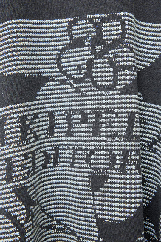 PI-DYED REACTION TWO-TONE TEE / WIKI BLACK