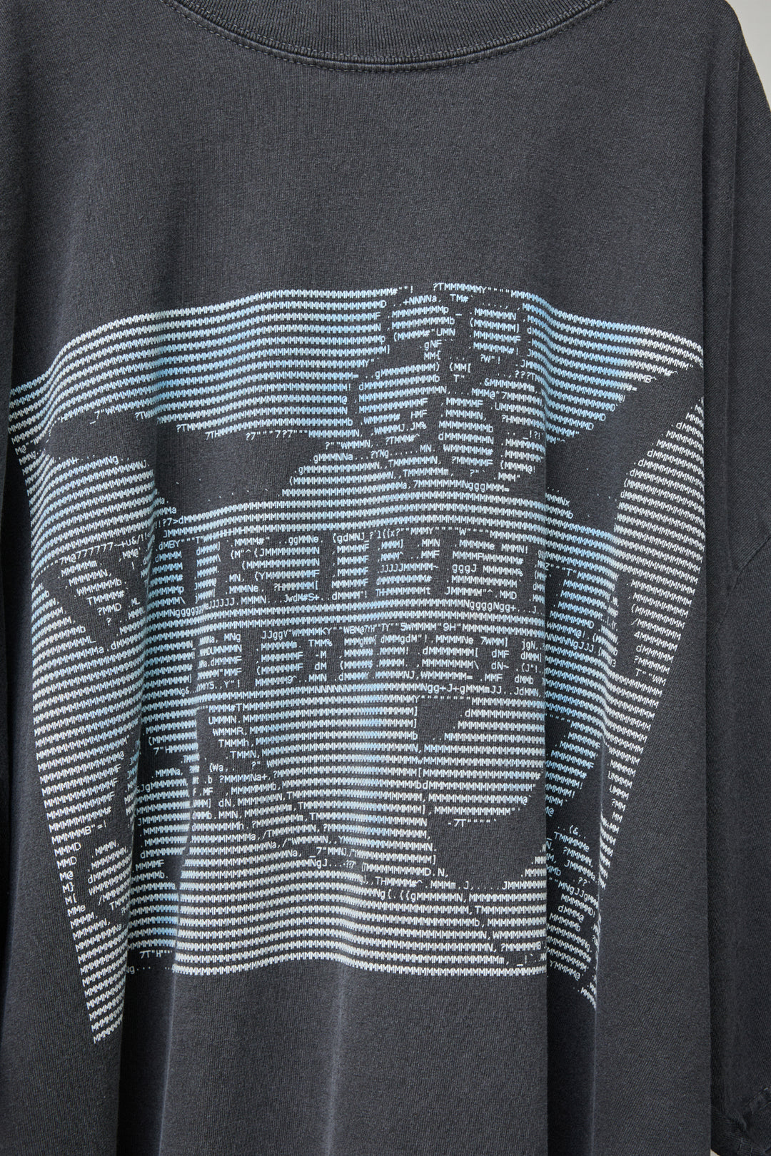 PI-DYED REACTION TWO-TONE TEE / WIKI BLACK