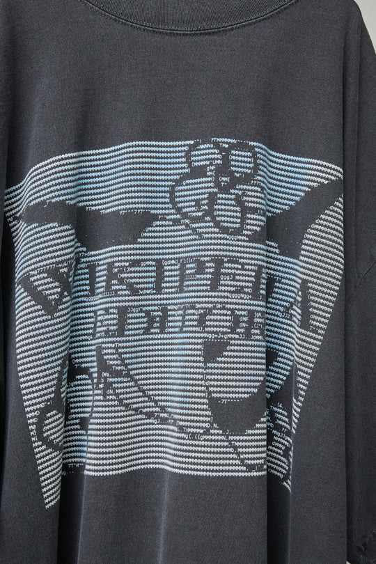 PI-DYED REACTION TWO-TONE TEE / WIKI BLACK