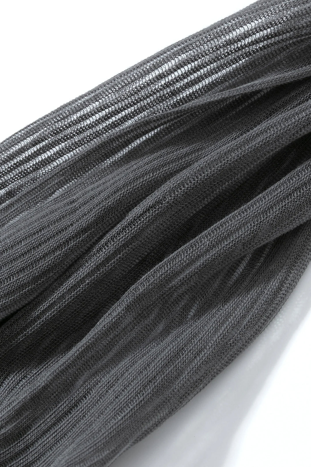 Layered Contrast Calf Socks Gray