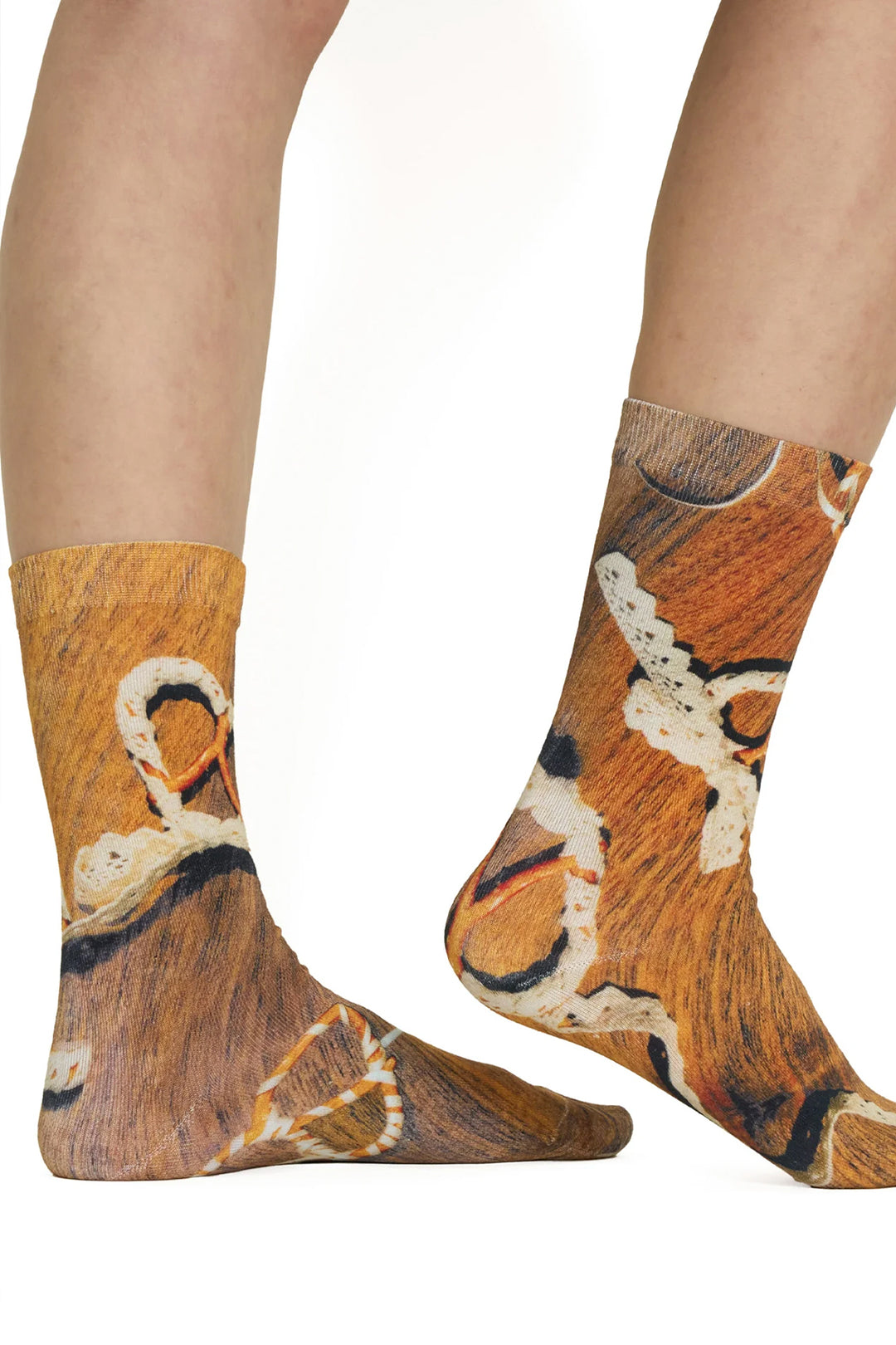 AR×SamePaper Graphic Socks Mocha