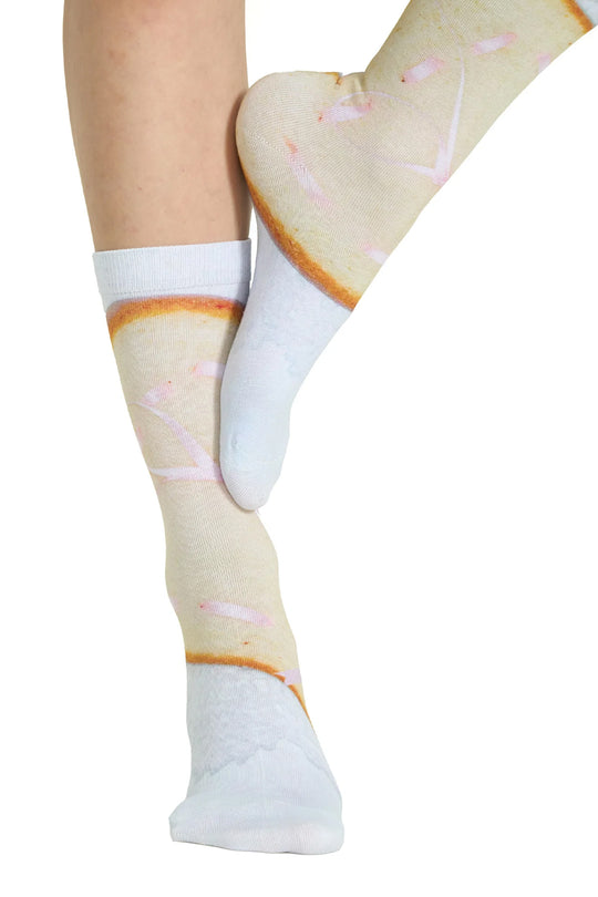AR×SamePaper Graphic Socks White