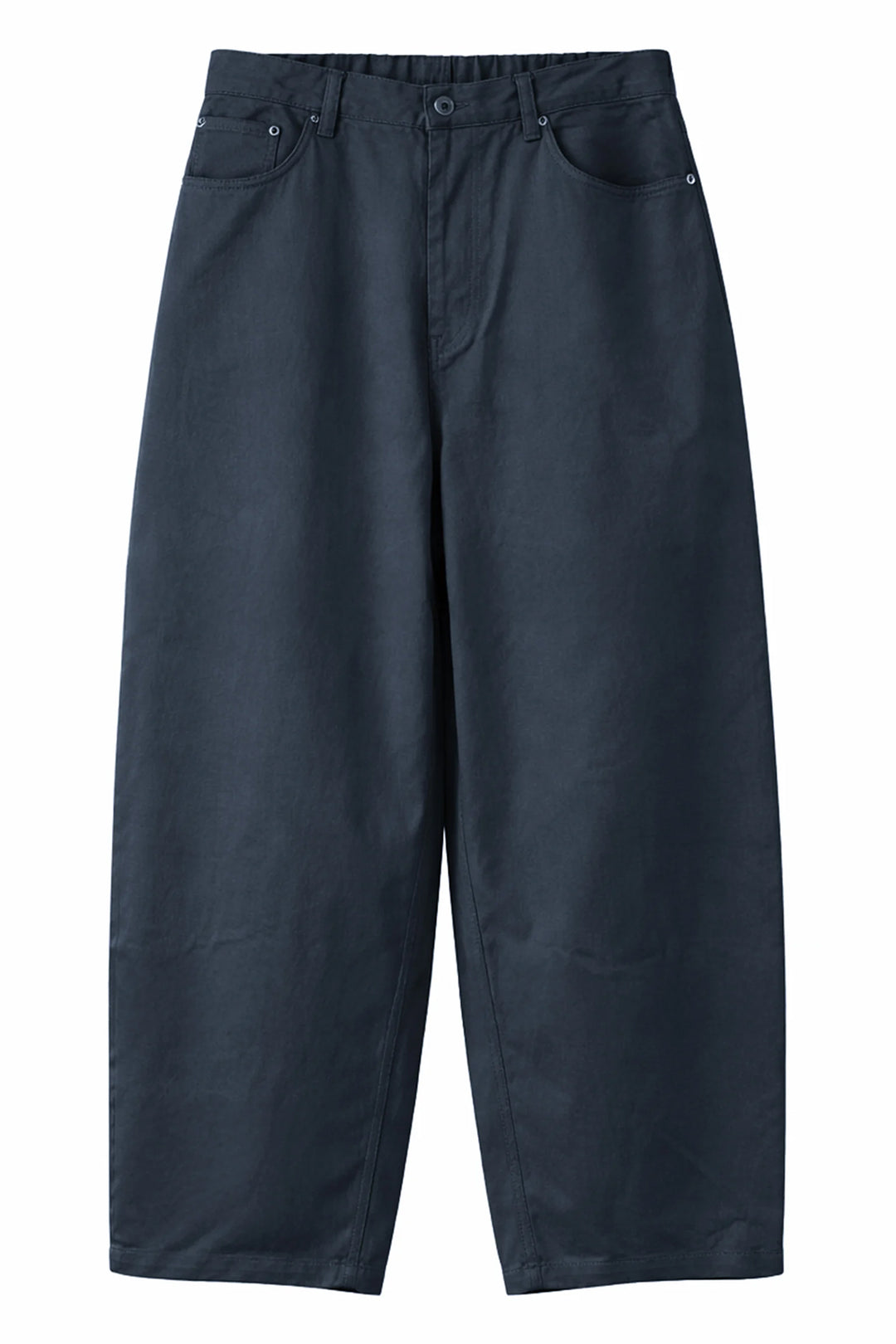 Clear Twill Crescent Wide 5-Pocket Trousers NAVY