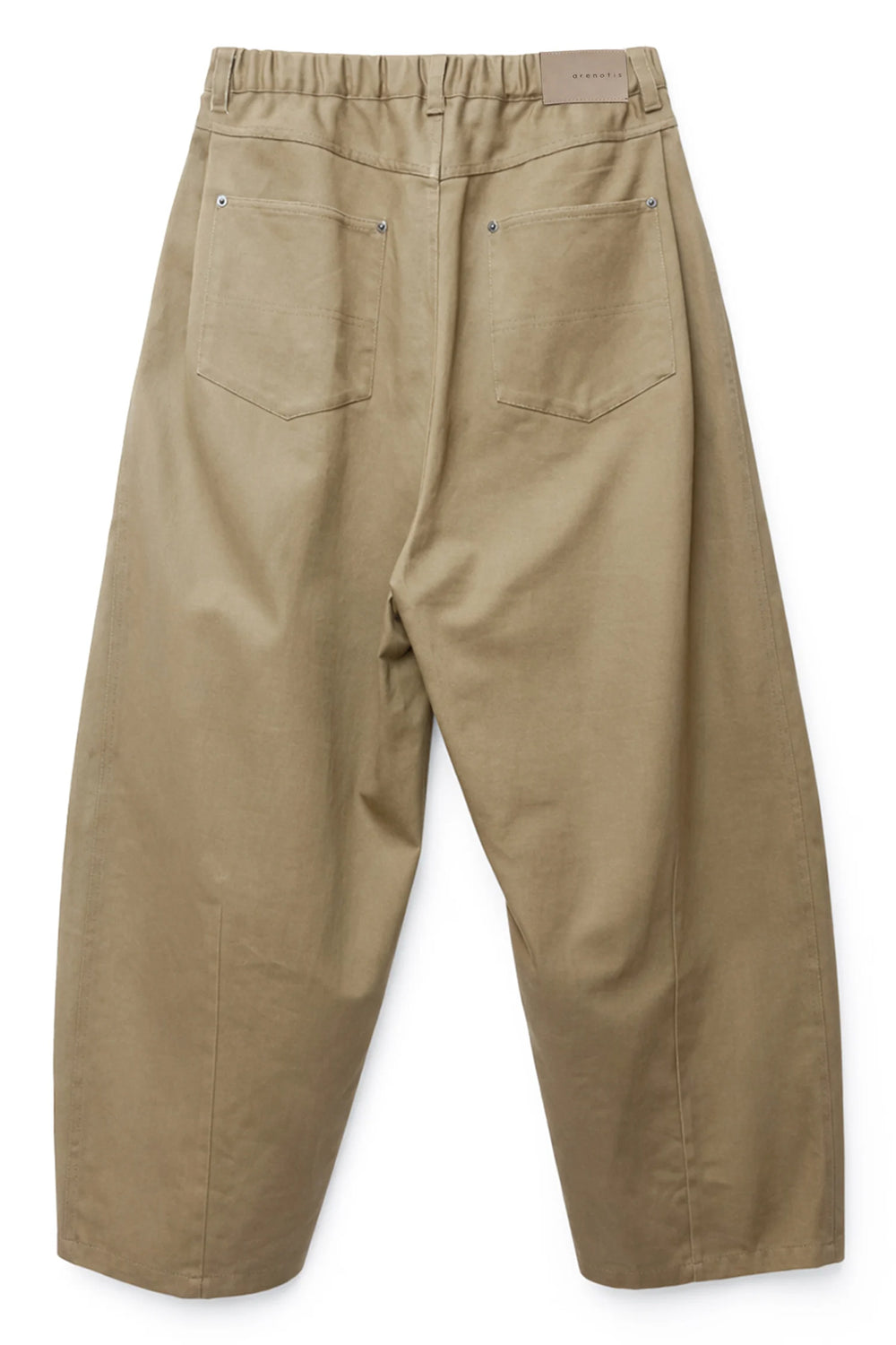 Clear Twill Crescent Wide 5-Pocket Trousers BEIGE