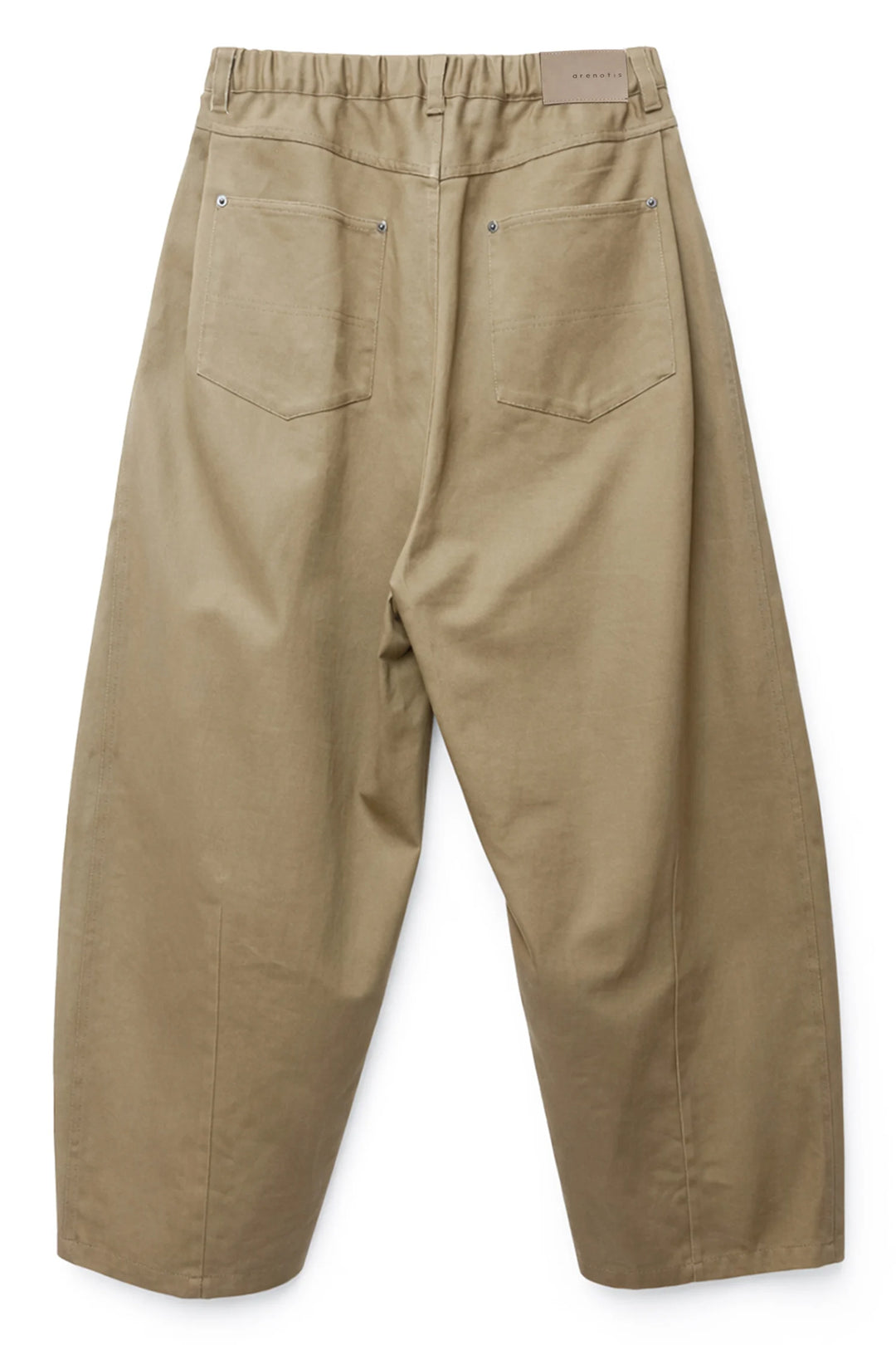 Clear Twill Crescent Wide 5-Pocket Trousers BEIGE