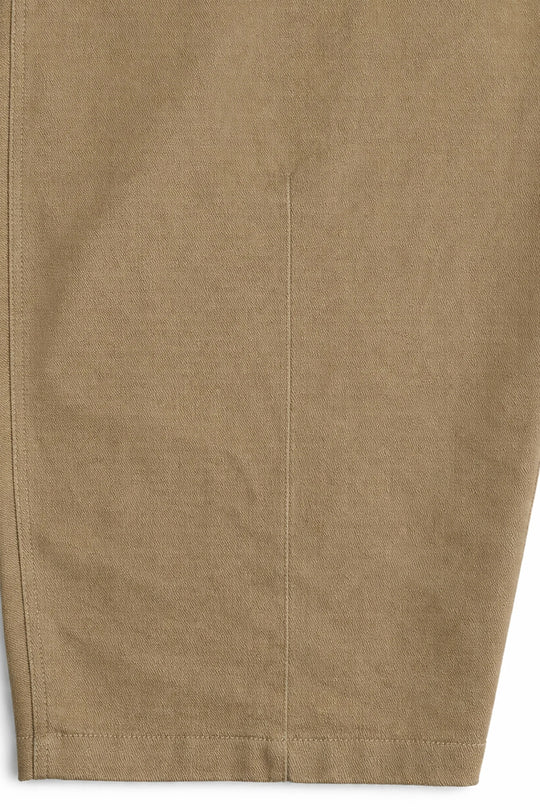 Clear Twill Crescent Wide 5-Pocket Trousers BEIGE