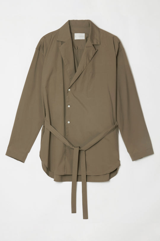 Vintage Supima Broad Gown Shirt KHAKI