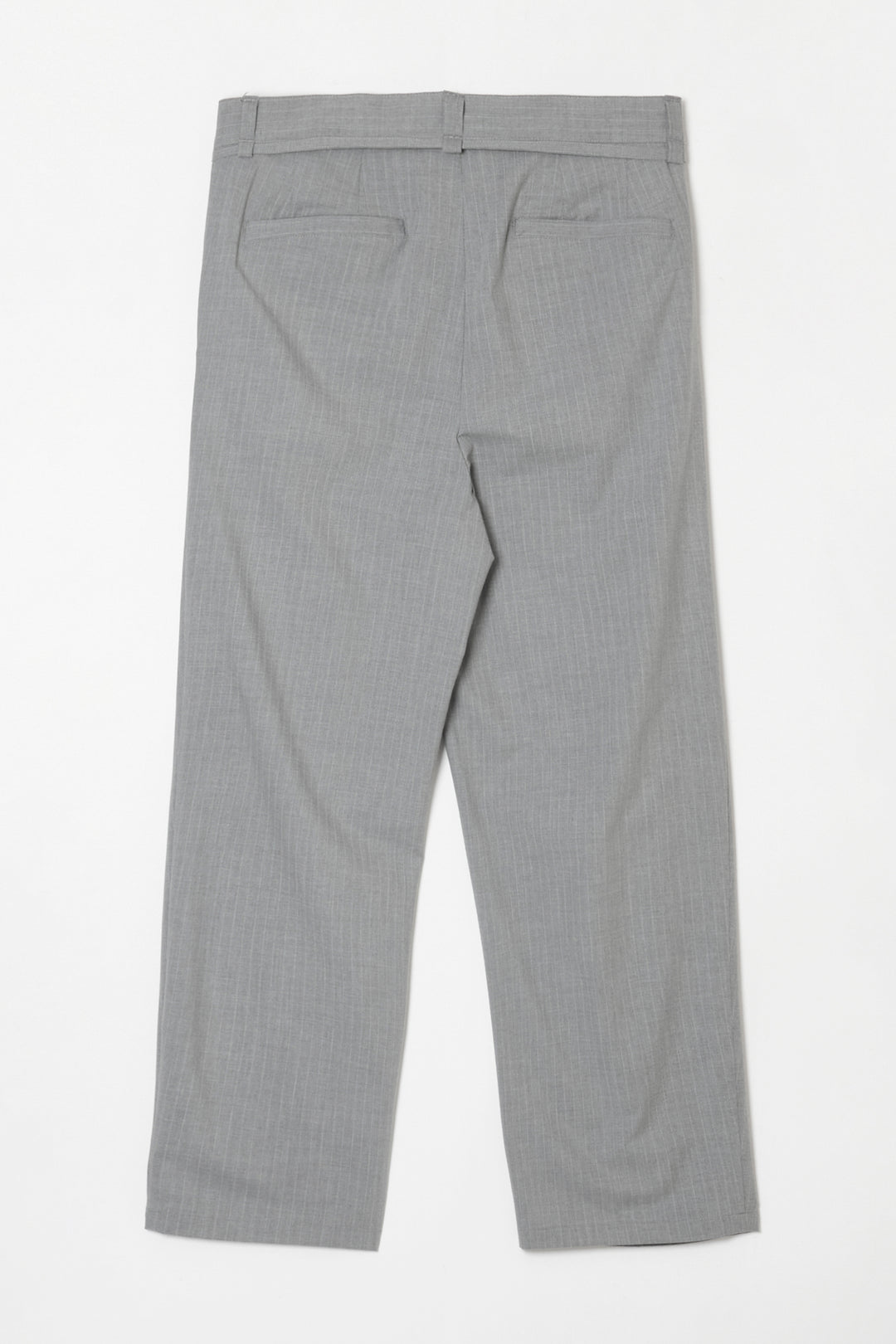 Handsome Stripe Layered Pin-tuck Pants GREY