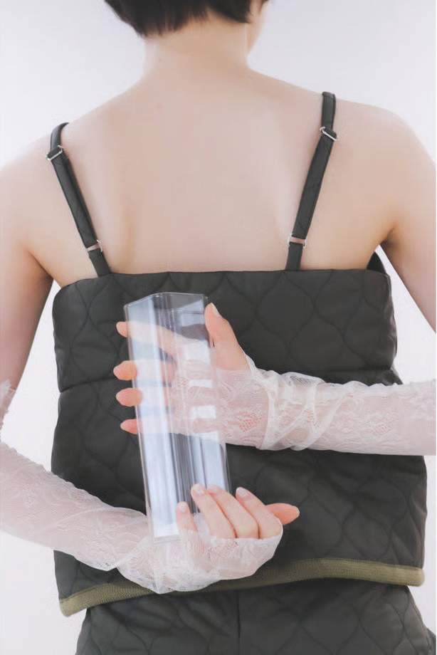 Curve Quilt Bustier Khaki