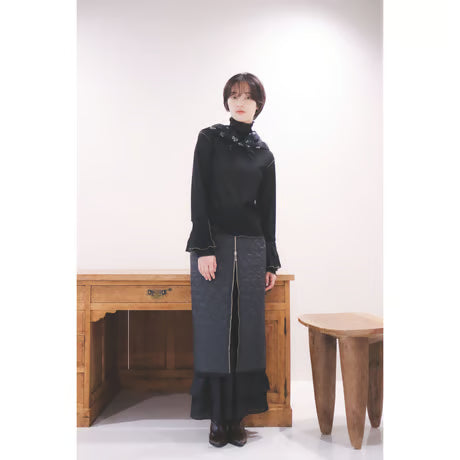 Mellow Velour Top Black