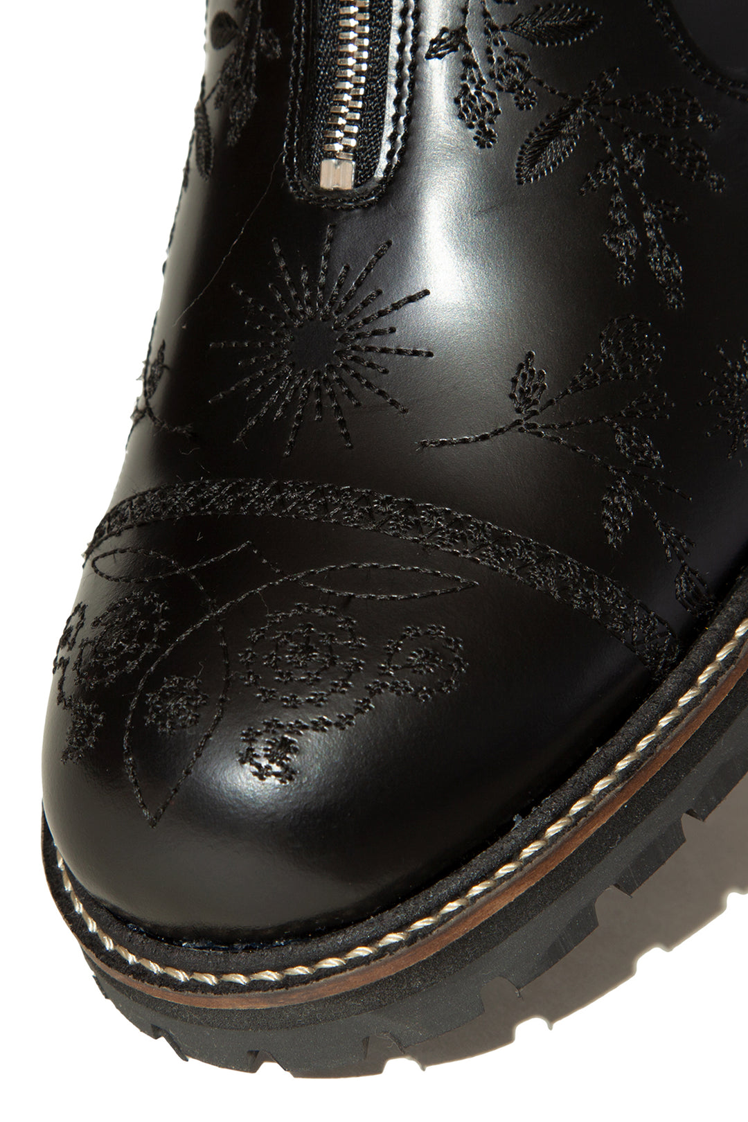 "HUNTER" Embroidered Front-zip Hunting Boots by HARUTA