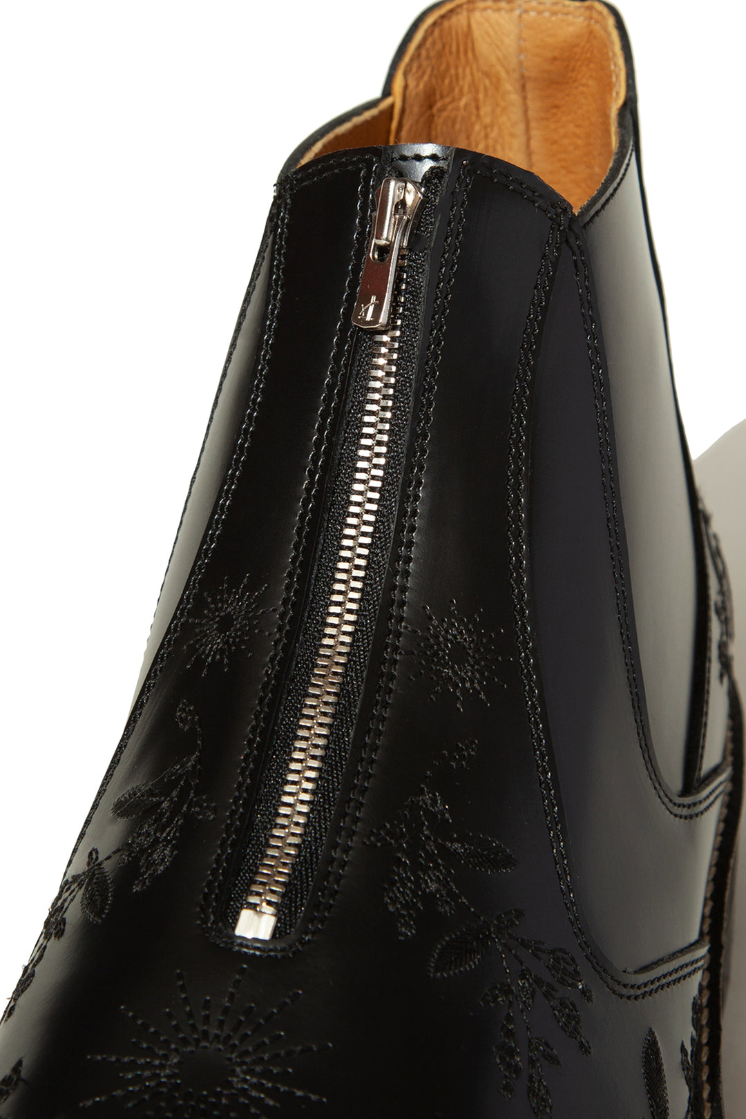 "HUNTER" Embroidered Front-zip Hunting Boots by HARUTA