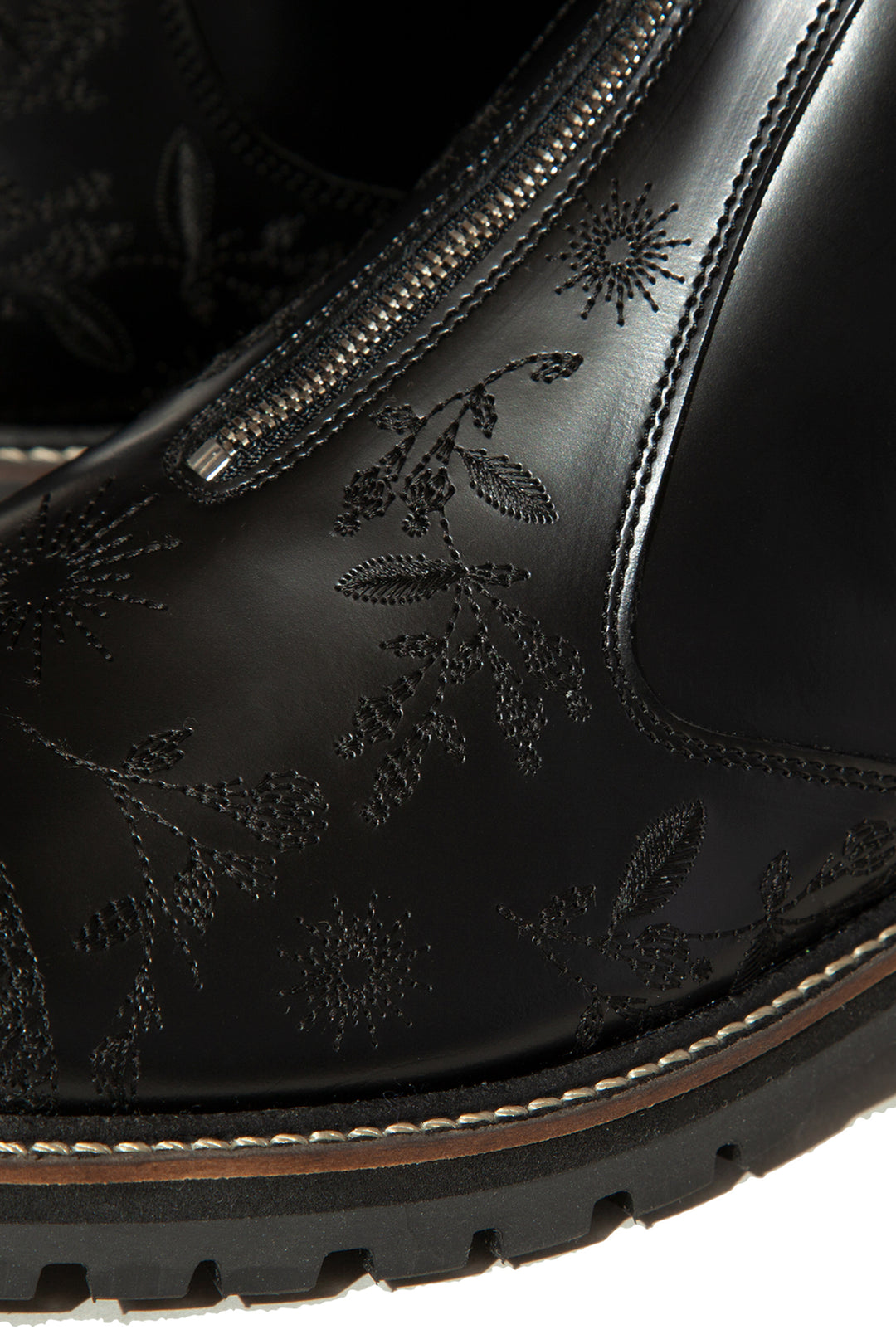 "HUNTER" Embroidered Front-zip Hunting Boots by HARUTA
