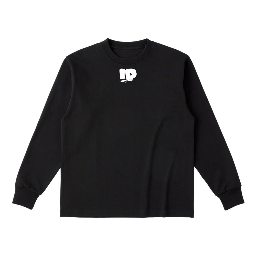 SPINE LONG TEE MATERIAL TYPE:B (BK×WH)