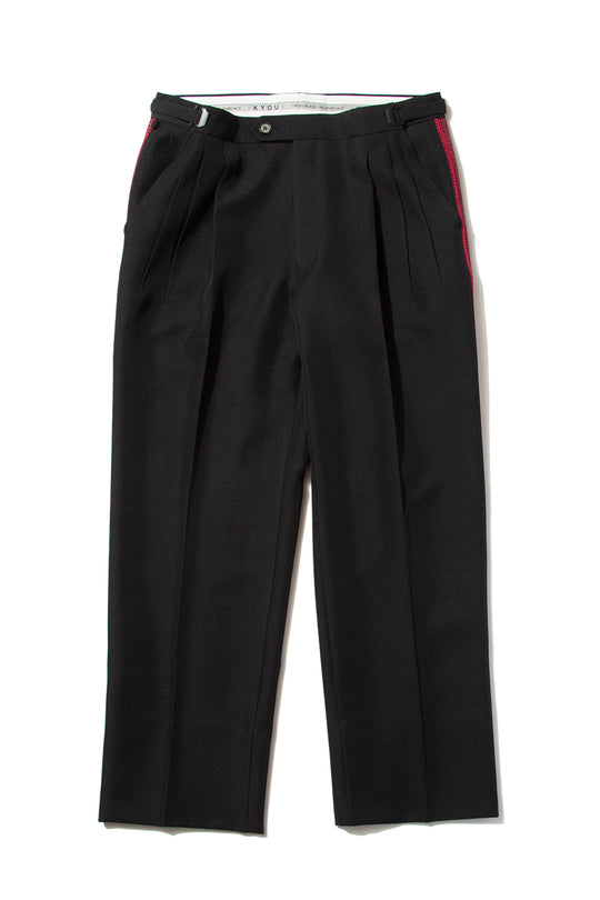 "TECATE" Mordern Mariachi Wide Trousers BLACK