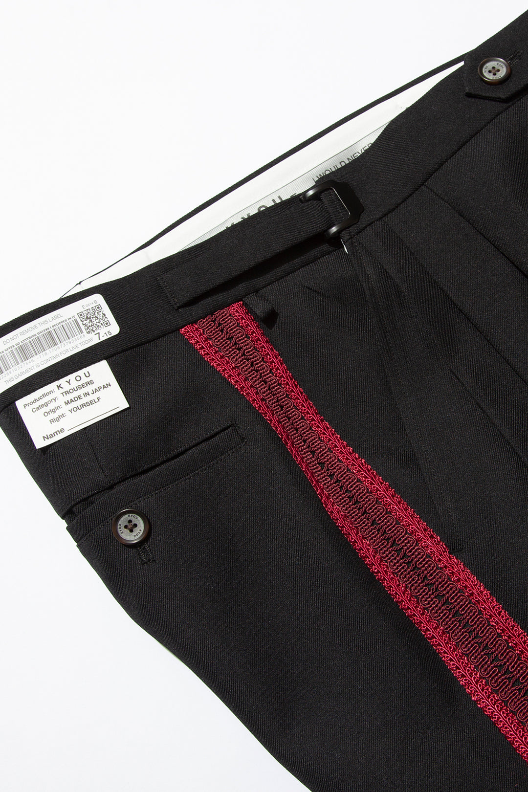 "TECATE" Mordern Mariachi Wide Trousers BLACK