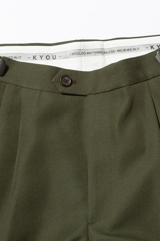 "TECATE" Mordern Mariachi Wide Trousers KHAKI