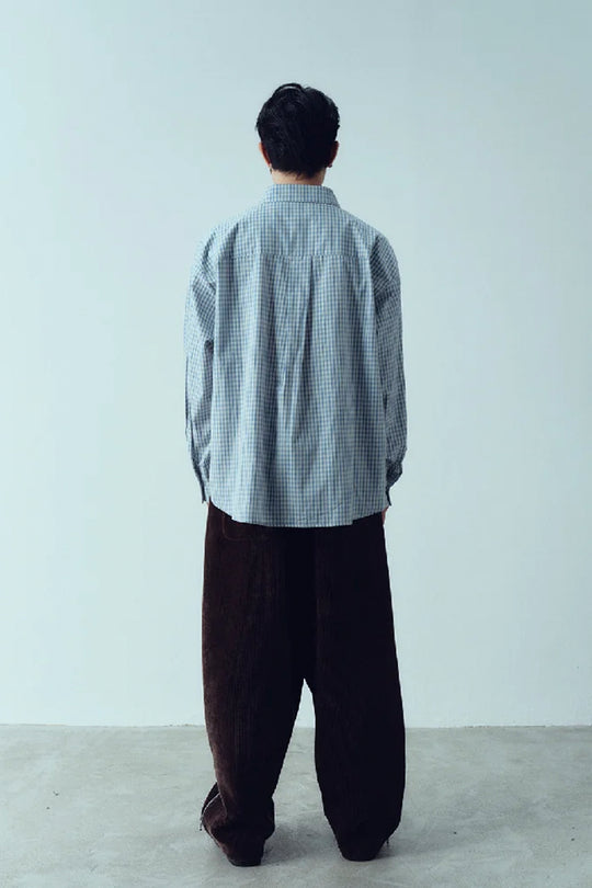 Pinocchio Bear Printed Checkered Shirt