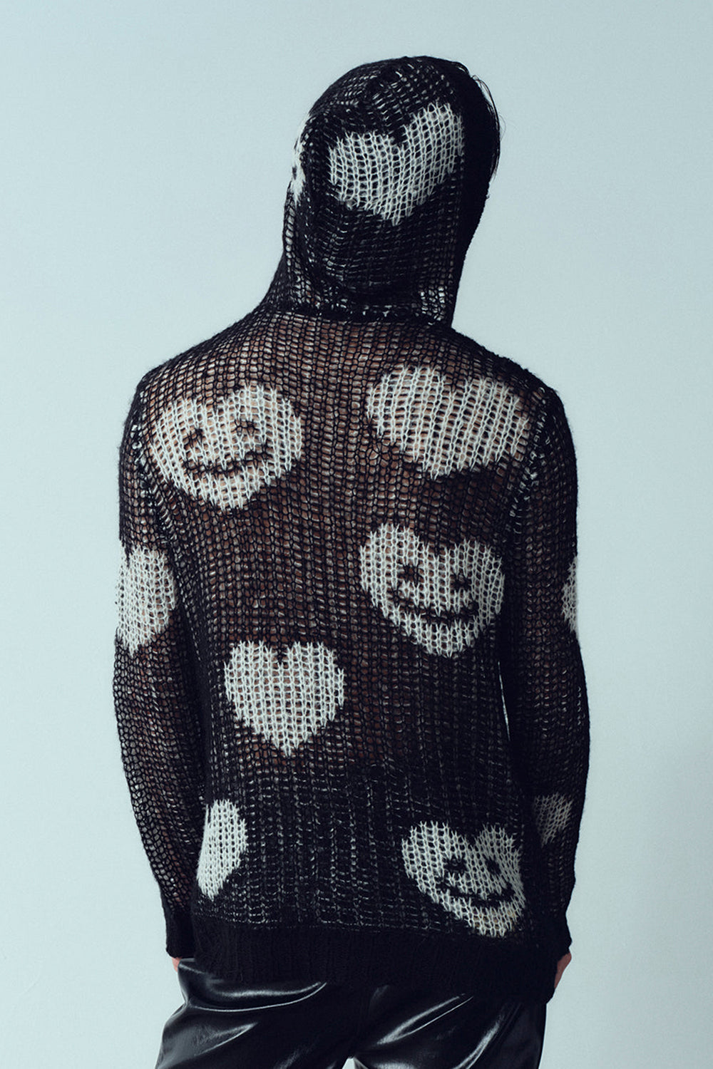 Love Heart Smiling Hooded Sweater