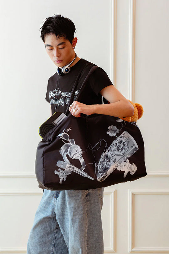 Axis black and white bag BLACK