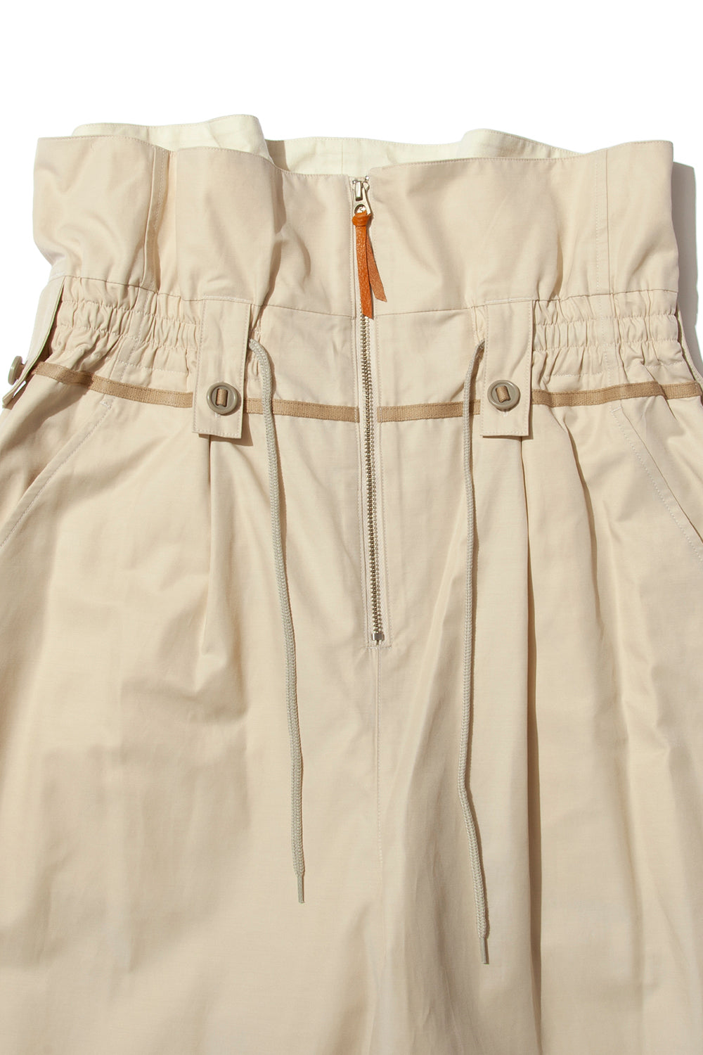 "BIRDLACE" TYPE WFS Modified Front Zip Trousers IVORY