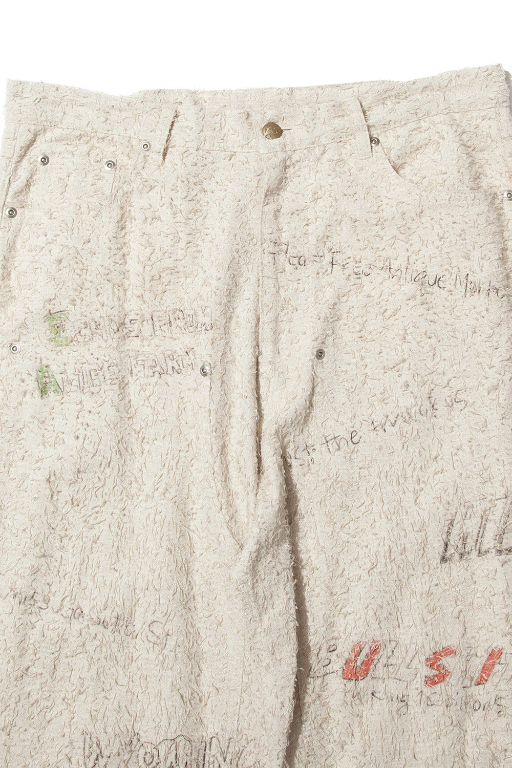 "ALICE" GRAPHIC DOUBLE KNEE WORKPANTS IVORY