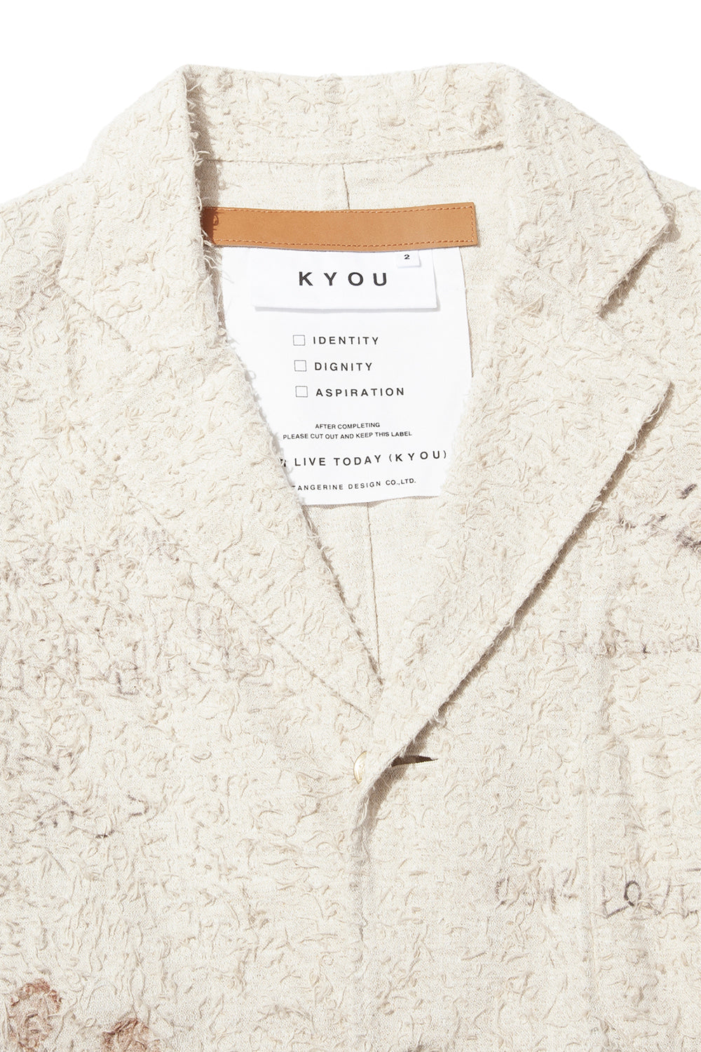 "ALICE" GRAPHIC MEMORIAL JACKET IVORY