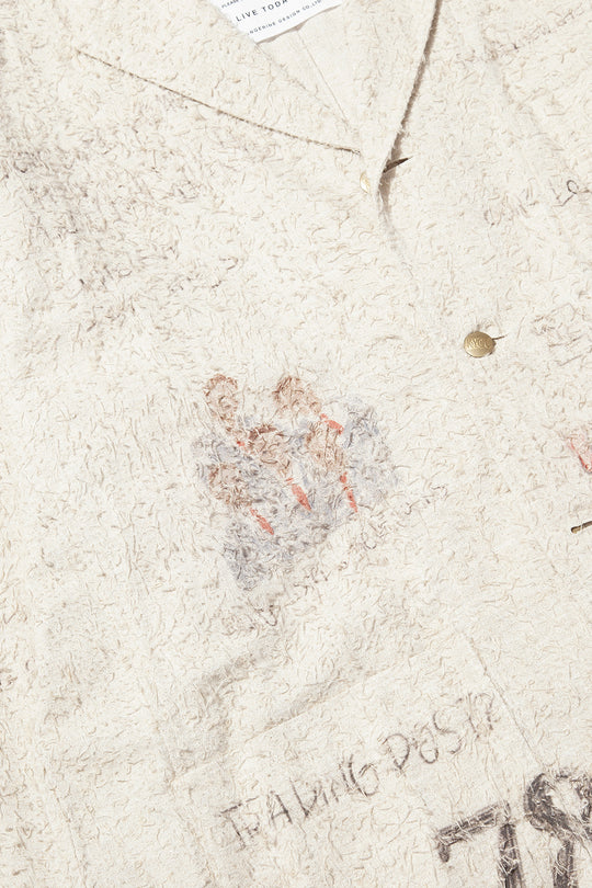 "ALICE" GRAPHIC MEMORIAL JACKET IVORY