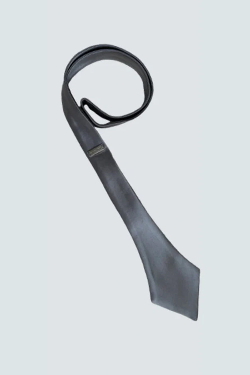 Spiky Diagram Tie Silver
