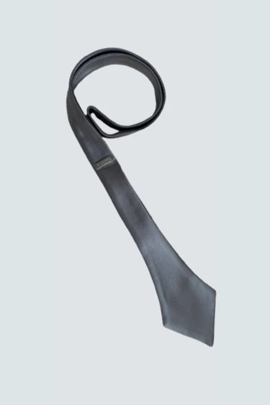 Spiky Diagram Tie Silver