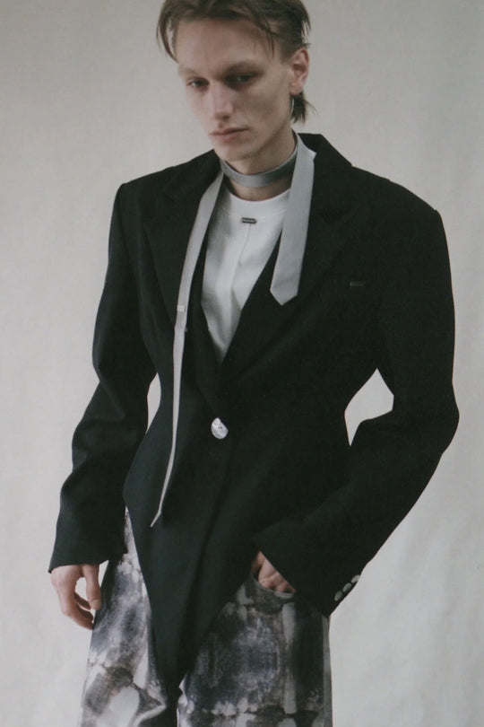 Narrow Tie Silver
