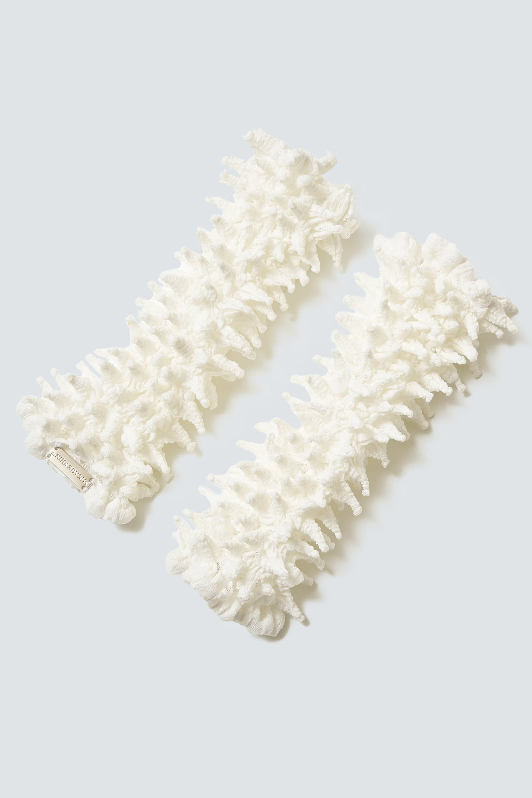 Versatile Spiky Shibori Gloves / Hybrid Lace WHITE