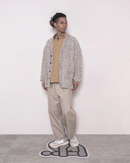 arenotis WASHI Wool Mix Knit Cardigan BEIGE