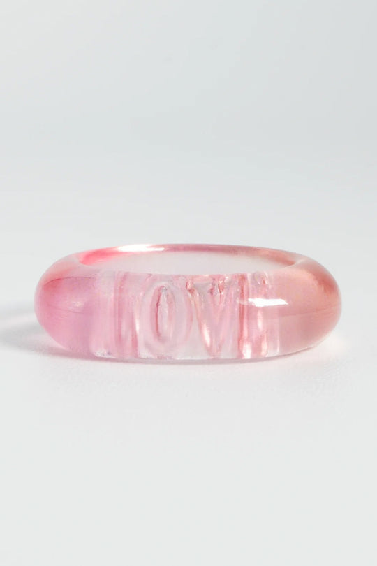 Stamp ring LOVE