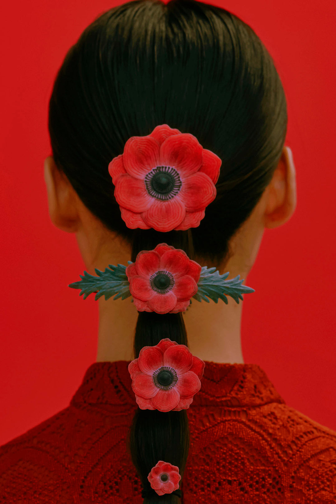 Anemone Hair cuff - L -