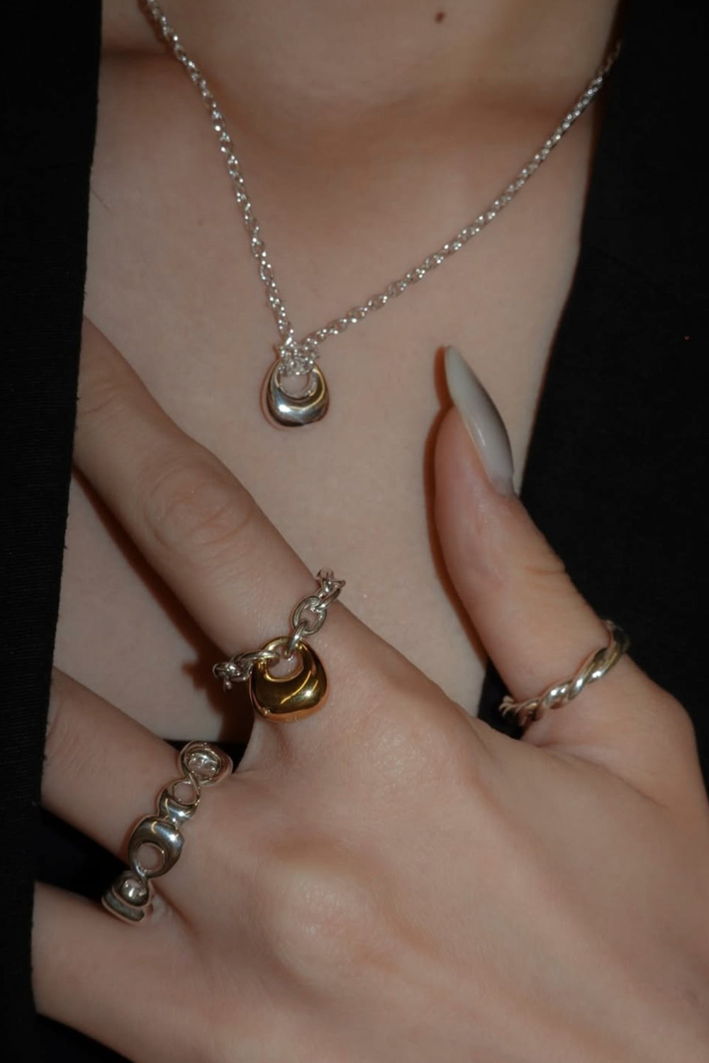 Selene 21:55 – Gilded Drop（金色の滴り）｜Chain ring