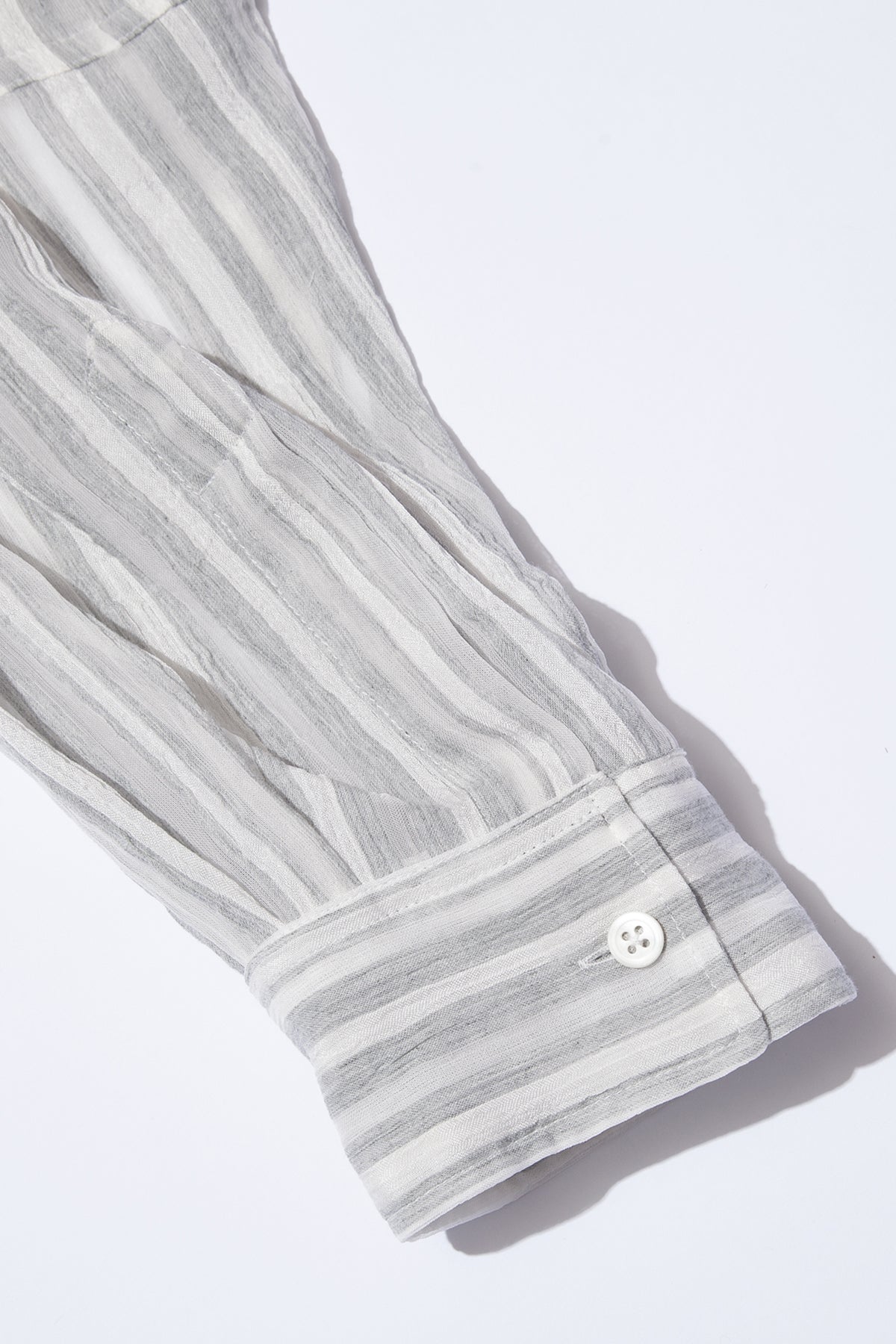 BEAN” Switching Balloon Side Pleats Shirt GRAY STRIPE シャツ KYOU