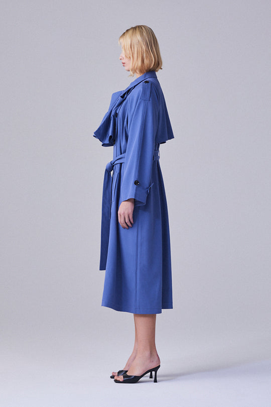 2way trench coat Blue