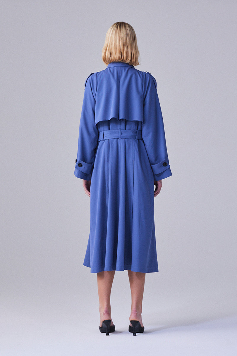 2way trench coat Blue