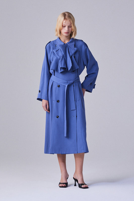 2way trench coat Blue