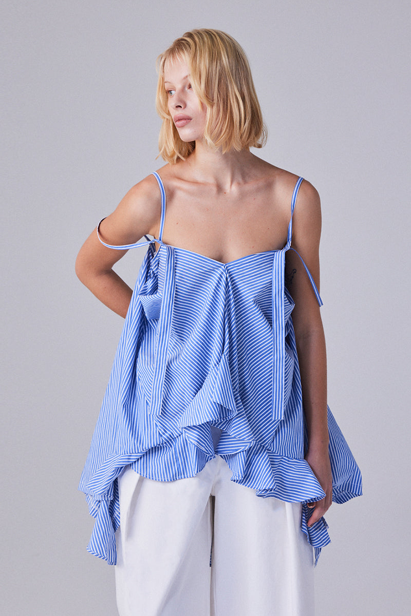 2way camisole top striped blue