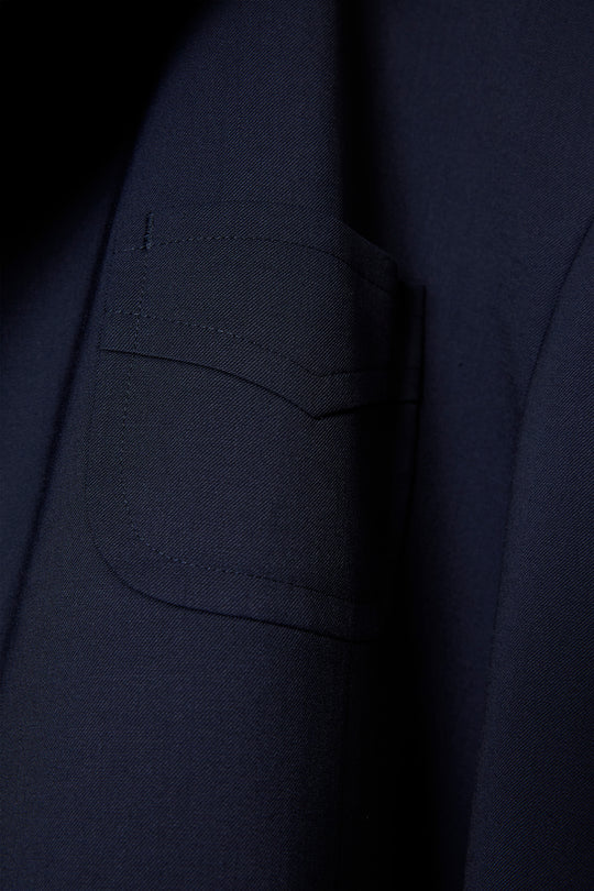 ROUND SILHOUETTE SHORT JACKET LUXE NAVY