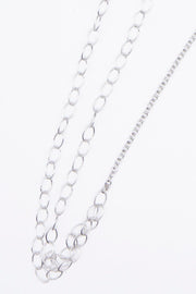 Mask chain strap silver 02