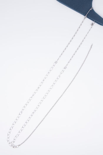 Mask chain strap silver 02