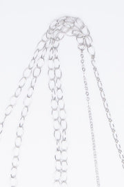 Mask chain strap silver 04