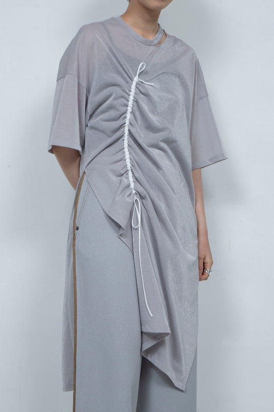 PEIEN Gathered Onepiece Gray