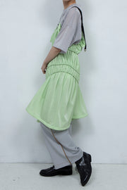 String Gathered Onepiece Lime Green