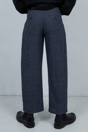 Graph Check Trousers NAVY