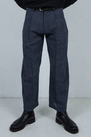 Graph Check Trousers NAVY