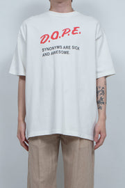 Dope Distressed Tee OFF WHITE